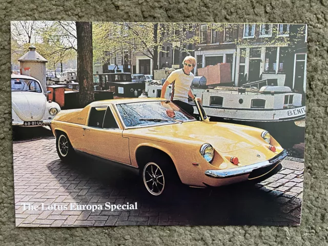 Lotus Europa Special 1972-75 UK Market Foldout Sales Brochure Part S Manual Elan