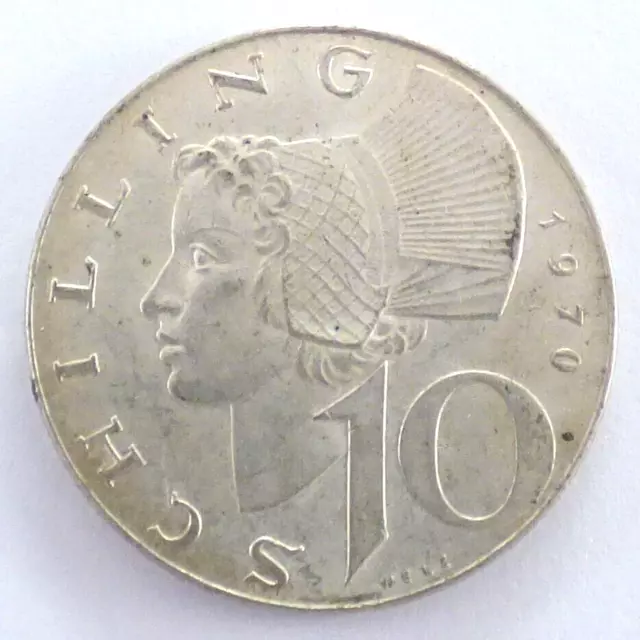 10 Schilling, Silber, 1970, Österreich (11_19)