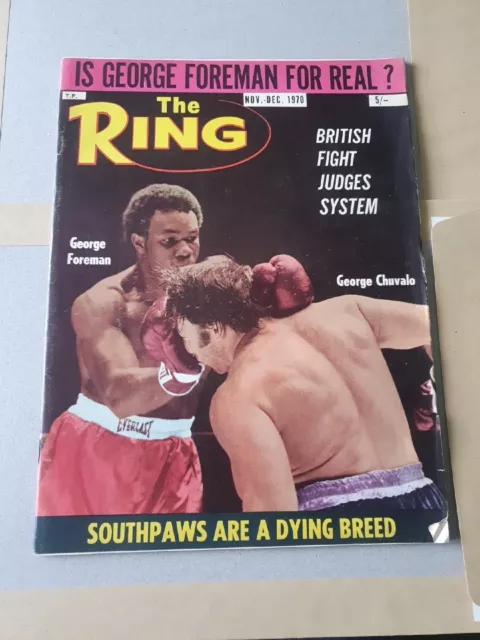 Vintage Boxing The Ring Magazine 1970 November-December (TRM.B8)
