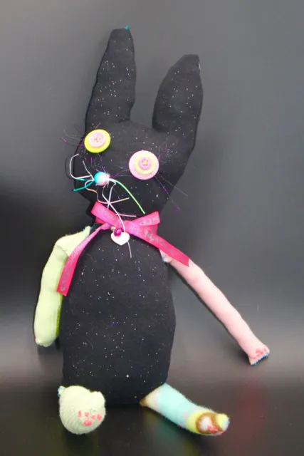 'WaTeRmEoWiN BuNnY" Bunny Soft Sculpture handmade Art Doll