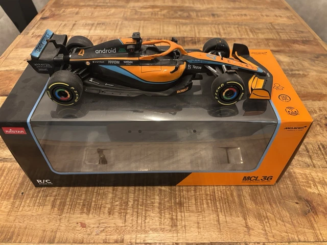 RASTAR MCLAREN MCL36 Formula 1 Race RC Car with Remote Control 1/18 ...