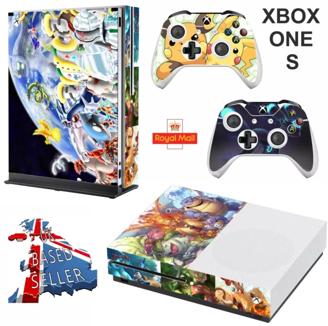 Pokemon Xbox One S (Slim) Protective Skin Decal Vinyl Sticker Wrap