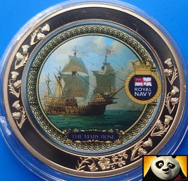 2020 Ships of the Royal Navy MARY ROSE 40mm Commemorative Coin Medal