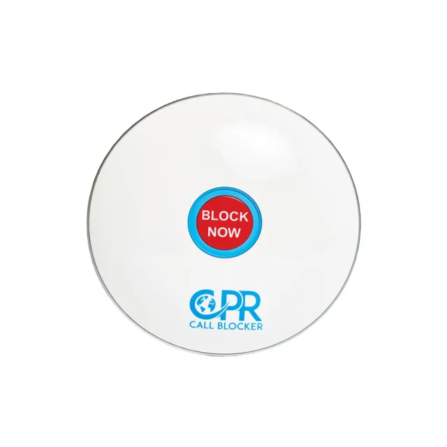 CPR Shield Bloque 2000+ Appels Indésirables pour Téléphone Fixe, Blanc