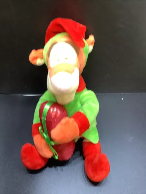 Disney Winnie The Pooh Tigger Plush Soft Toy Christmas Xmas Elf Costume Present