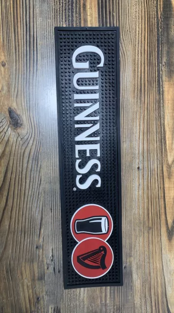 Guinness Extra Stout Beer HARP PVC Bar Mat Cocktail Mat Runner 19.5 inches long