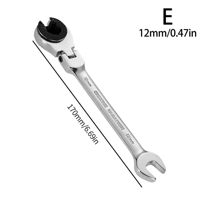 12mm Multi-color LIMITED-TIME OFFER TUBING RATCHET WRENCH (FIXED HEAD-FLEXIBL T8