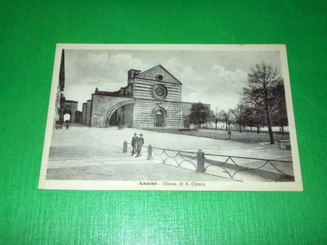 Cartolina Assisi - Chiesa di S. Chiara 1925 ca