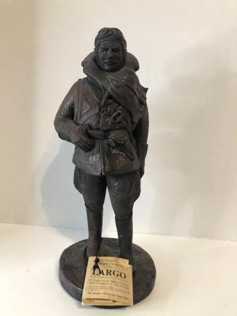 Largo Hand carved Signed Sculpture Western Statue Limited Edition 1991 Ranger