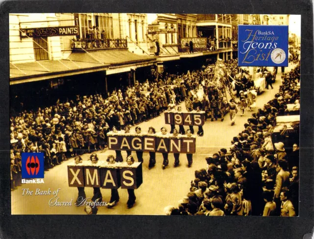 S0432 South Australia BankSA Heritage Icons Christmas Pageant postcard