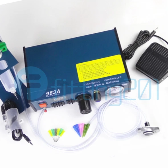 Digital Display Auto Glue Dispenser Solder Paste Liquid Controller Dropper 983A