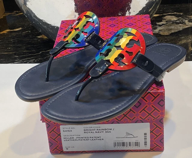 Bright rainbow deals tory burch sandals