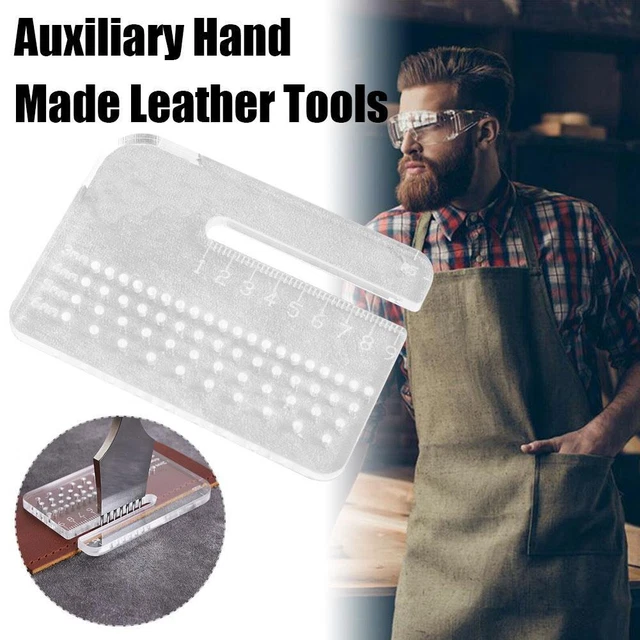 Transparent Puller Acrylic-Distance Ruler Hitting Auxiliary A LeatherTool G6B9