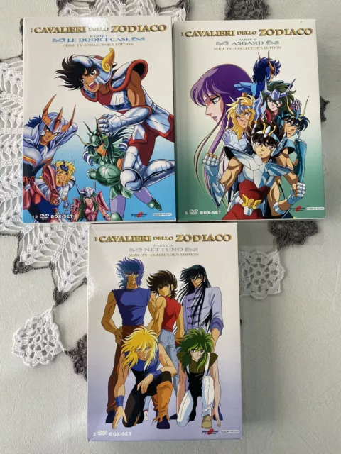 I Cavalieri Dello Zodiaco Dvd Serie Completa 3 Box YAMATO VIDEO NETTUNO ASGARD