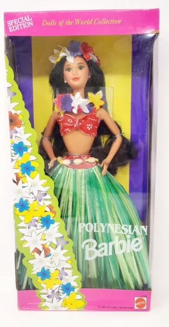 VINTAGE 1994 MATTEL Dolls of the World Polynesian Barbie Special