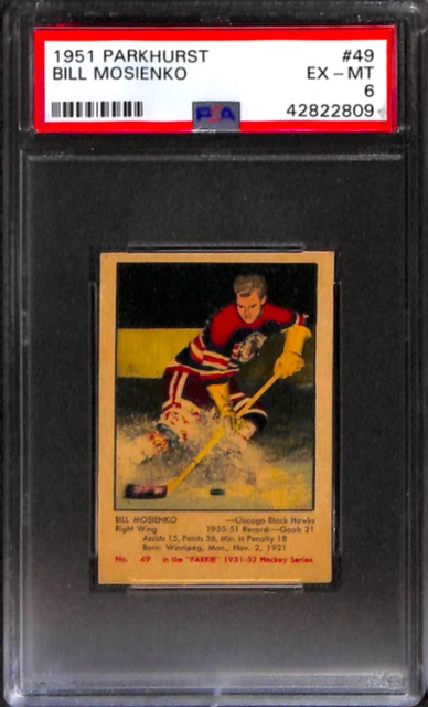 1951 Parkhurst #49 Bill Mosienko Psa 6 42822809