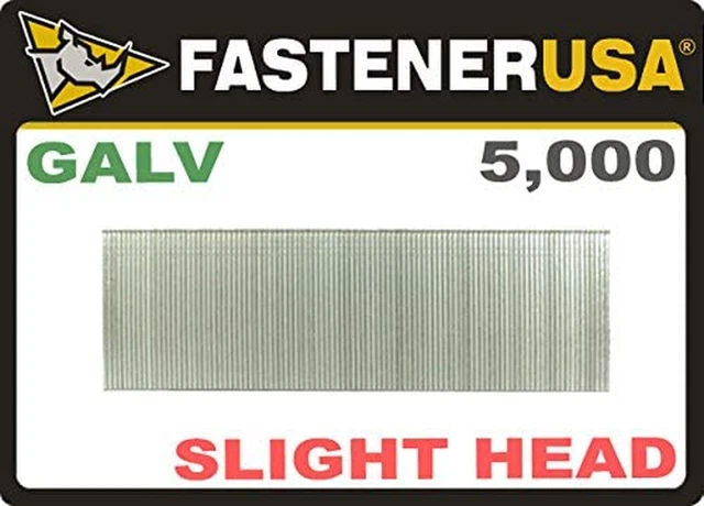 1-1/4" Slight Head Brad Nails 18 Gauge Galvanized 5M Box