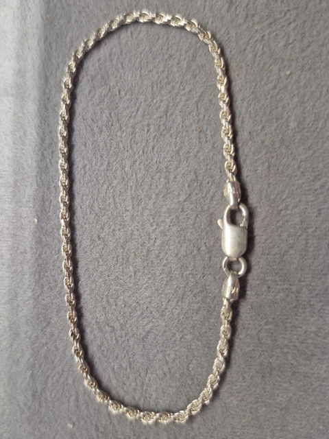 Solid .925 Sterling Silver Twisted Rope Chain - Diamond-Cut Italian Crafted Necklace Or Bracelet (2mm-7mm) - View #3