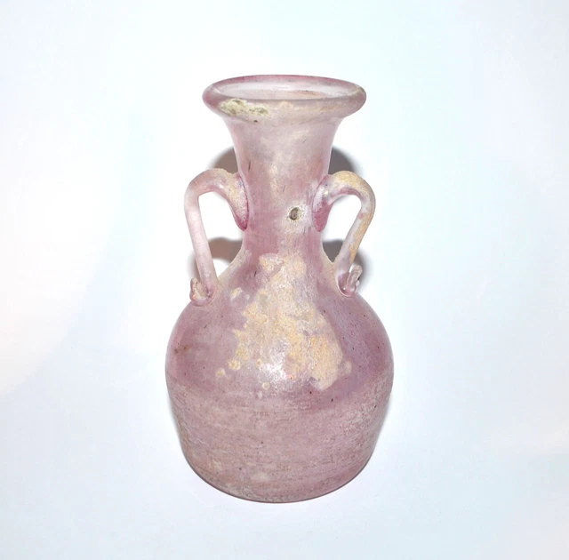 Vase Bouteille En Verre Teinté Irisé - Style Balsamaire Murano - Vintage