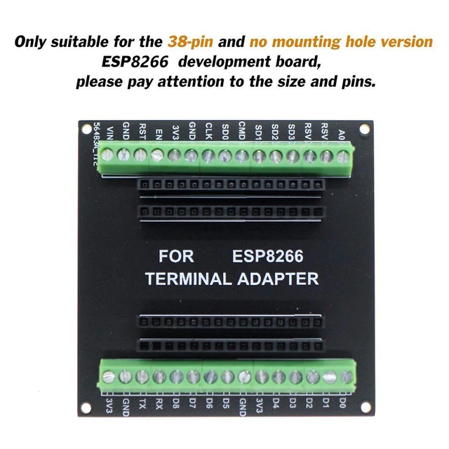 ESP8266 BREAKOUT BOARD GPIO 1 Into 2 NodeMCU Expansion Board (Expansion ...