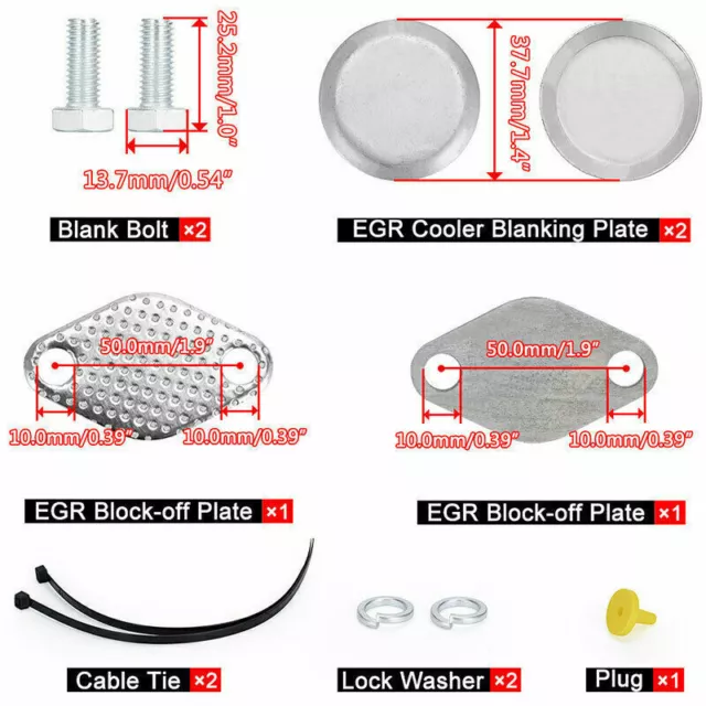 EGR Entfernen Blanking Kit Diesel Für BMW E46 318d 320d 330d 330xd E39 520d X5 2