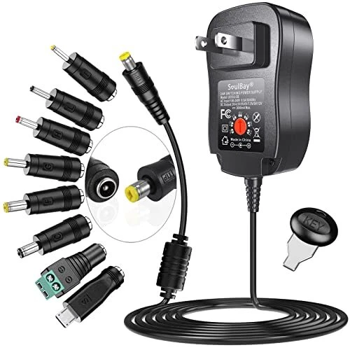 Universal Ac/Dc Adapter Multi-Voltage Regulated Switching Power Supply