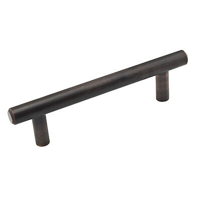 25x Contemporary Euro Style 4-1/4" Solid Oil Rubbed Bronze Cabinet Handle Pull