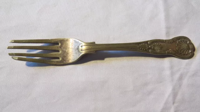 vintage silver or silver plate fork hall marked cutlery