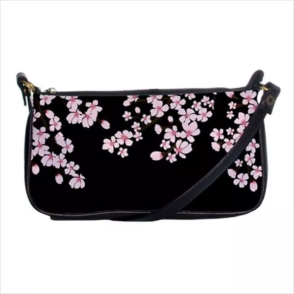 Cherry Blossoms Japanese Pink Flowers Art Shoulder Clutch Bag Purse Handbag