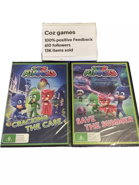 PJ Masks Save the Summer & Cracking The Case DVD’S BRAND NEW AND SEALED Region 4