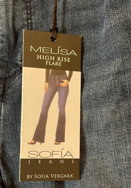 SOPHIA JEANS BY Sophia Vergara Melisa Flare Size 14 Stretchy £2.37