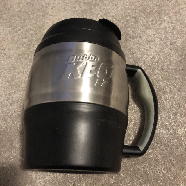 Bubba Keg Insulated Travel Mug 52oz Black Stainless Steel Flip Top Thermos 2