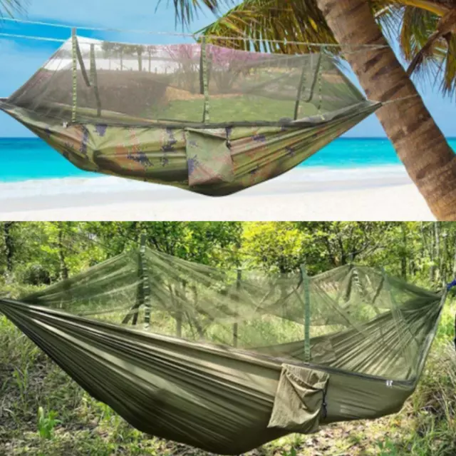 Outdoor Travel Camping Tent Hanging Hammock Double Person With Mosquito Net set.