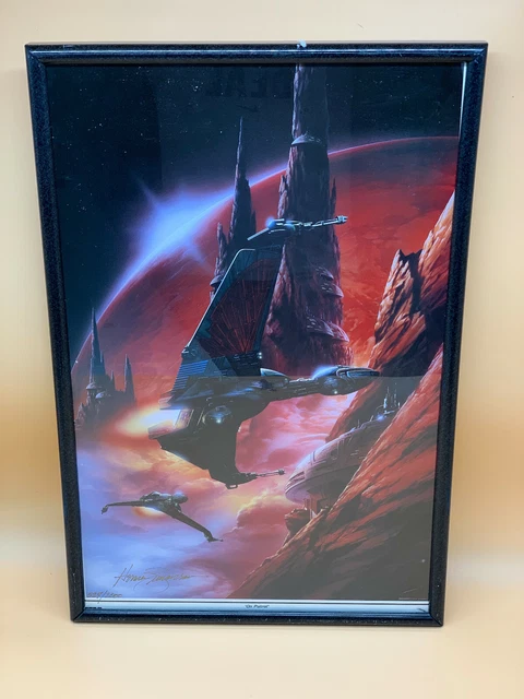 1994 Star Trek On Patrol Herman Zimmerman Autograph Tsuneo Sanda Poster 527/2000