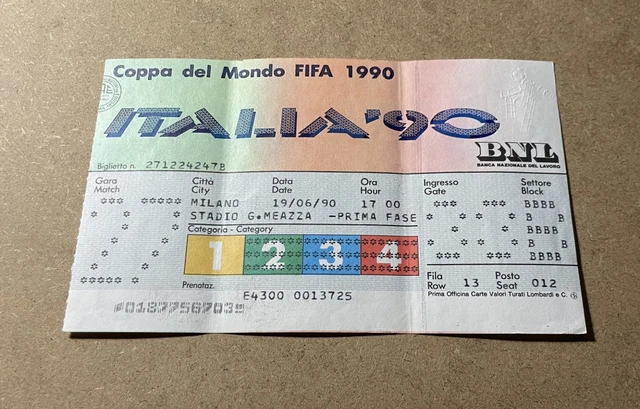 Billet De Match Coupe Du Monde 1966 - Mexique Vs Uruguay - Never Used - Collector