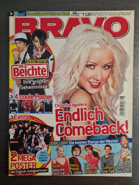 BRAVO 48/2005 Heft Komplett -Campino, Sarah Connor,2Pac,Christina Aguilera-Top!