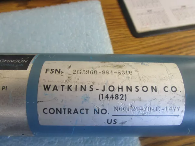 Watkins-Johnson Co. Model: 14482 Attenna. FSN: 2G5960-884-8316 < 3