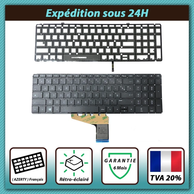 Clavier AZERTY Français Neuf Pour HP 17-X021NF X075NF X063NF X035NF - Modèle CL-1332-15-AYAZN - Noir