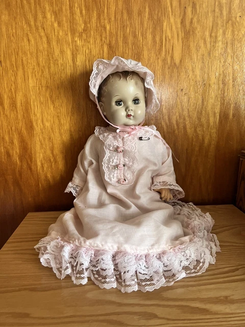 vintage doll hard plastic head 18-20” composition arms and legs