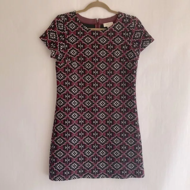 LOFT Quilted Shift Dress S 3