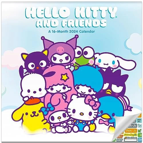HELLO KITTY CALENDAR 2024 Deluxe 2024 Hello Kitty and Sanrio Friends