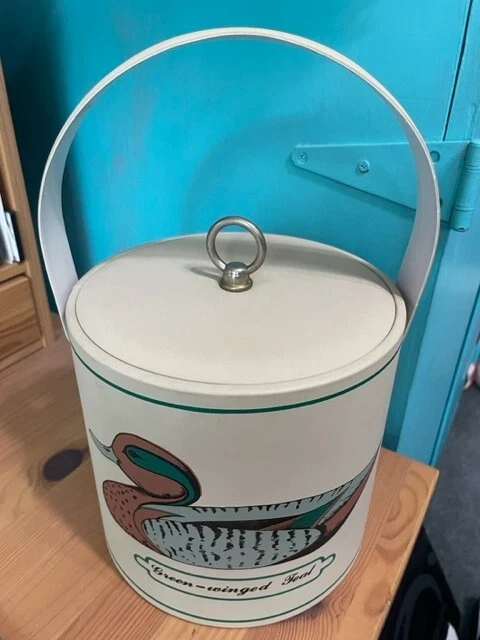Vintage Georges Briard Champagne Wine Ice Bucket MALLARD Duck Mid Century NICE!