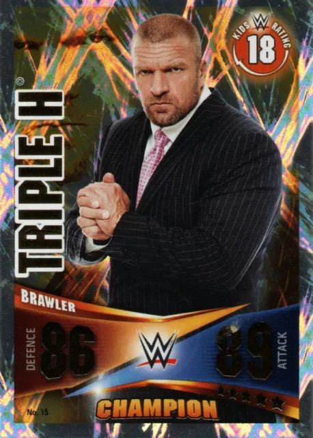 2014 Topps Slam Attax Rivals - TRIPLE H champion card #15