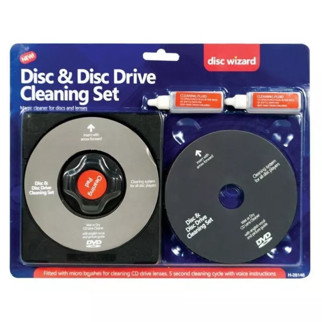 Laser Lens Cleaner Cleaning Kit for PS2 PS3 XBOX 360 BLU RAY DVD CD DISC PLAYER