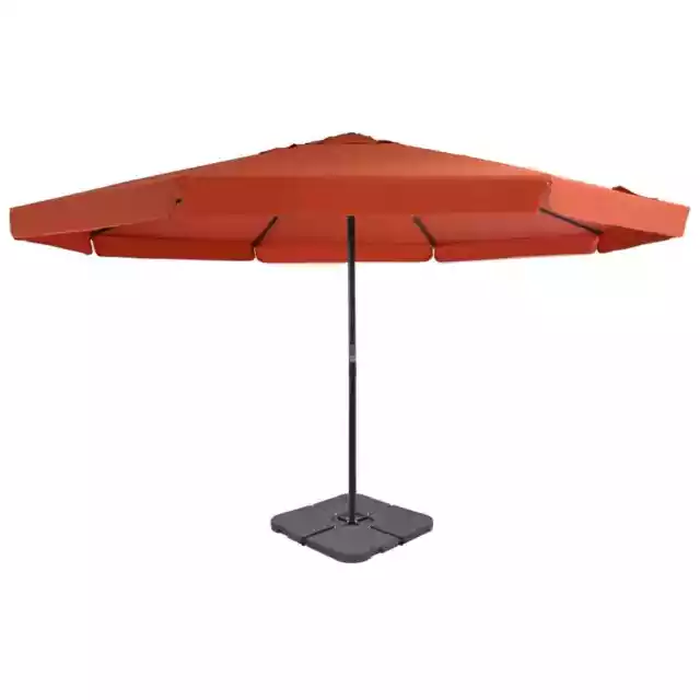Parasol avec base portable Terre cuite