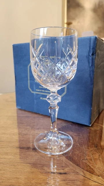 Lot - BOXED SET OF VINTAGE BOHEMIA CRYSTAL WHISKY GLASSES