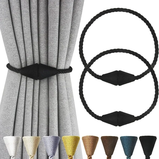 2 Pack Magnetic Modern Handmade Curtain Tie Backs  Living Room