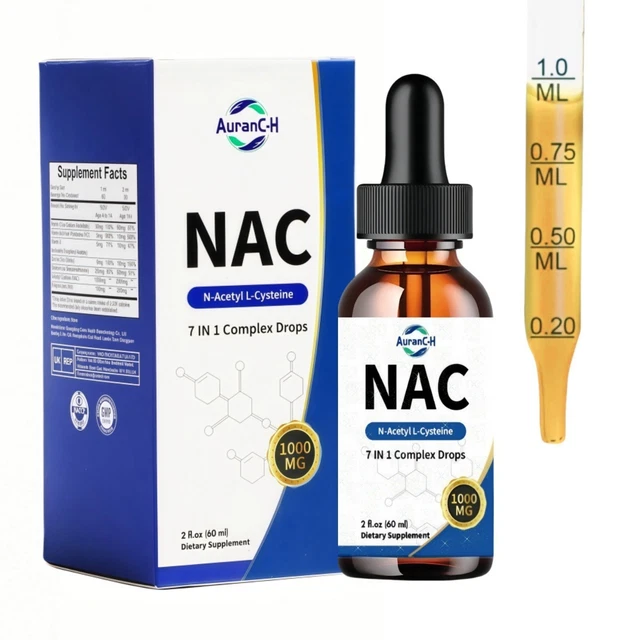 ORGANIC NAC LIQUID Drops - Liver \u0026 Lung Support, Cellular Health \u00a311.95 ...
