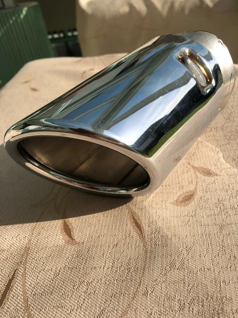 2x Original Endrohre Auspuffblende Blenden In Chrom Für Audi Ab 65mm