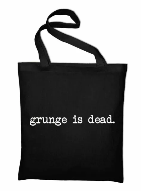 Grunge Is Dead Jute Bag Pouch Cloth Bag Cotton Bag Nirvana Kurt Cobain